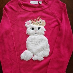 Fluffy long sleeve sweater